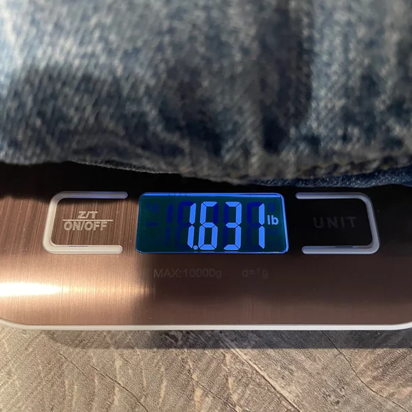 Aeropostale Jean Jacket Womens Small Blue Denim Classic Y2K Trucker Upcycle - Picture 10 of 10